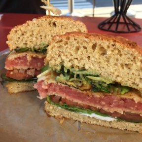 Gluten-free ahi tuna burger from Hopdoddy Burger Bar